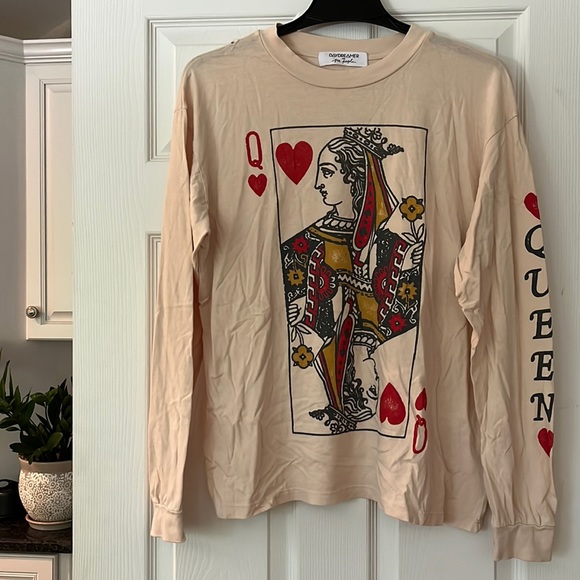 Daydreamer Tops - Free people x daydramer queen of hearts long sleeve oversized size small